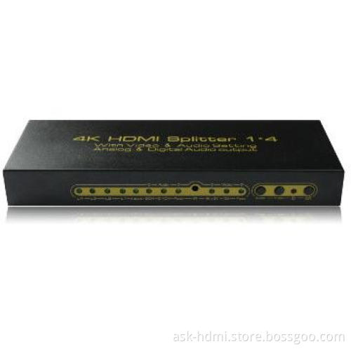 HDMI splitter 1x4 with with audio output